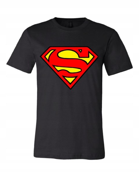 r.2XL T-SHIRT CZARNA koszulka Superman