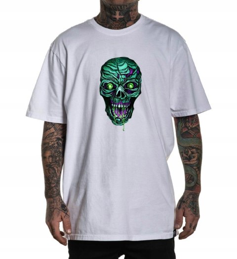 r.XL T-SHIRT męski koszulka BIAŁA CZASZKA ZOMBIE