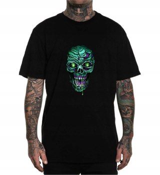 r.3XL T-SHIRT męski koszulka CZARNA CZASZKA ZOMBIE