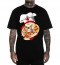 r.L T-SHIRT CZARNA koszulka Skull Munching Pizza
