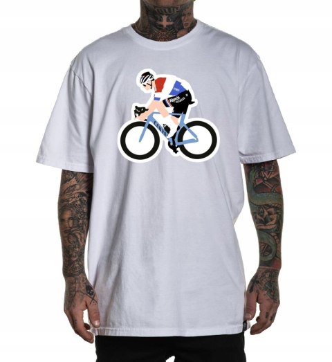 r.L T-SHIRT koszulka BIAŁA BICYCLE