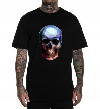 r.3XL T-SHIRT koszulka CZARNA GEOMETRIC SKULL