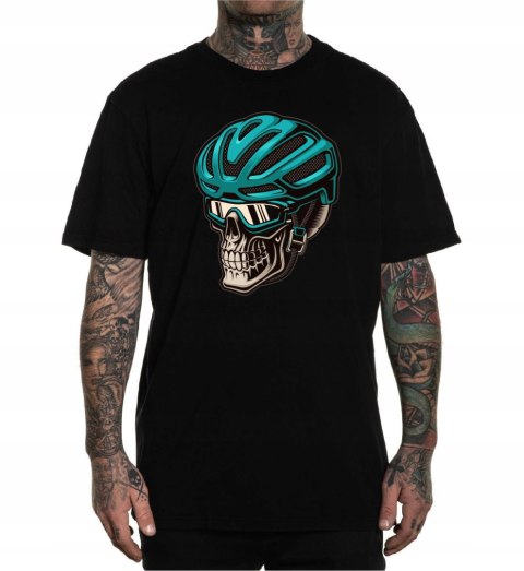 r.L T-SHIRT koszulka CZARNA KASK CZASZKA