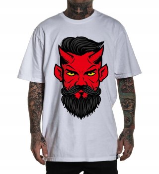 r.XXL T-SHIRT koszulka męska BIAŁA RED DEVIL