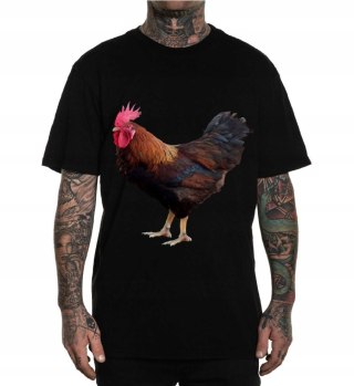 r.3XL T-SHIRT koszulka męska CZARNA KOGUT COCK