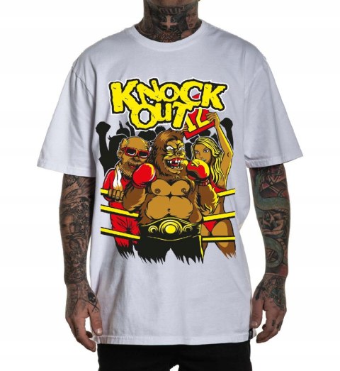 r.2XL T-SHIRT koszulka BIAŁA KNOCK OUT