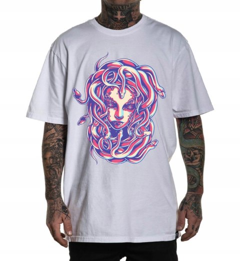 r.2XL T-SHIRT koszulka BIAŁA NYMPH WITH SNAKES