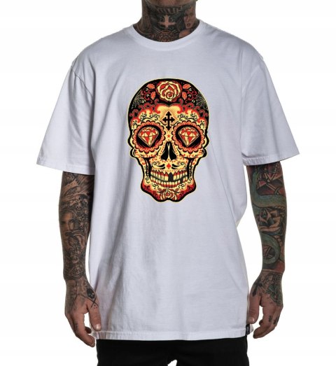 r.3XL T-SHIRT koszulka BIAŁA SUGAR SKULL GOTHIC