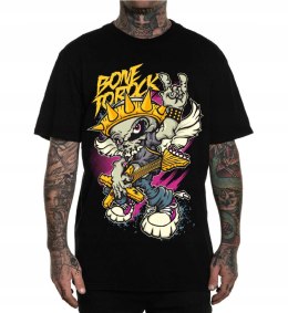 r.XL T-SHIRT koszulka CZARNA BONE TO ROCK GUITAR