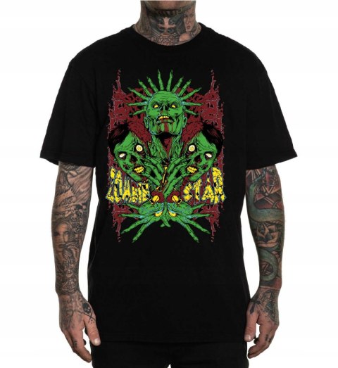 r.2XL T-SHIRT koszulka CZARNA ZOMBIE ATTACK