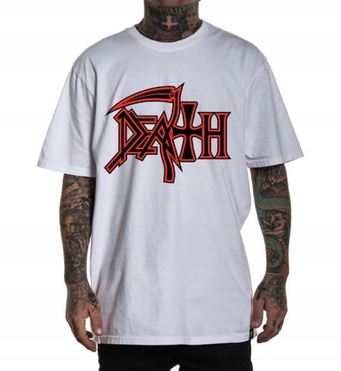 r.3XL T-SHIRT koszulka męska BIAŁA DEATH SCYTHE