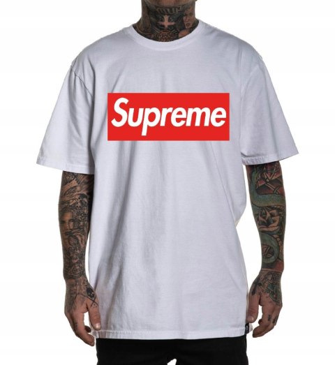 r.3XL T-SHIRT koszulka męska BIAŁA SUPREME