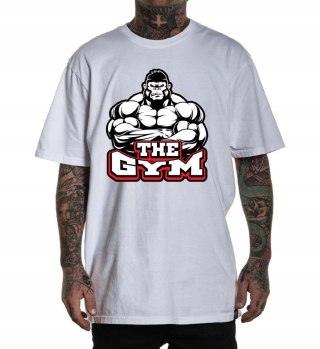 r.3XL T-SHIRT koszulka męska BIAŁA THE GYM GORILLA