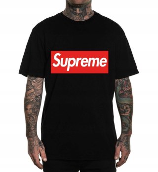 r.XL T-SHIRT koszulka męska CZARNA SUPREME