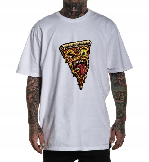 r.2XL TSHIRT koszulka BIAŁA SCARY PIZZA