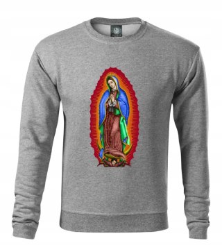 3XL Bluza Męska DUŻY ROZMIAR dresowa SZARA MARYJA