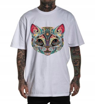 r.3XL T-SHIRT koszulka BIAŁA COLORFUL SUGAR CAT