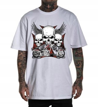 r.3XL T-SHIRT koszulka BIAŁA HARLEY AND SKULLS