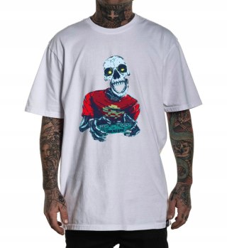 r.3XL T-SHIRT koszulka BIAŁA SKELETON PLAYER