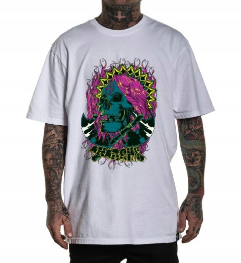 r.3XL T-SHIRT koszulka BIAŁA SKULL ANARCHY