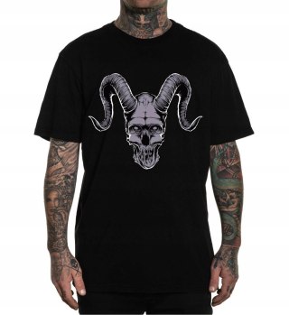 r.3XL T-SHIRT koszulka CZARNA DEVIL HORNS SKULL