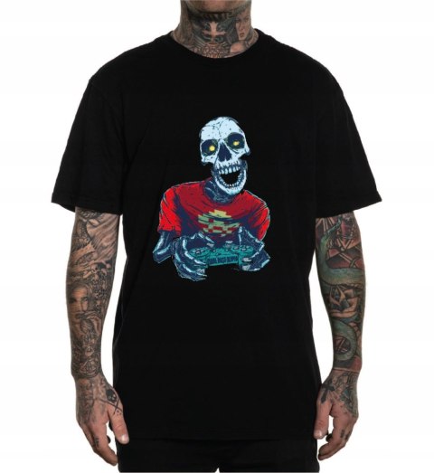 r.XXL T-SHIRT koszulka CZARNA SKELETON PLAYER