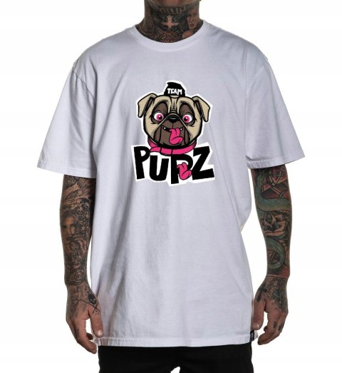 r.3XL T-SHIRT koszulka męska BIAŁA MOPS TEAM PUPZ