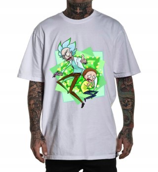 r.3XL T-SHIRT koszulka męska BIAŁA RICK AND MORTY