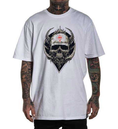 r.XXL T-SHIRT koszulka męska BIAŁA SKELETON KING