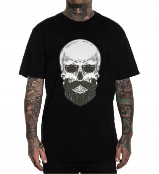 r.3XL T-SHIRT koszulka męska CZARNA BARBER SKULL