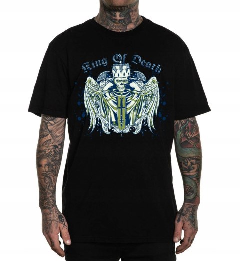 r.XL T-SHIRT koszulka męska CZARNA KING OF DEATH