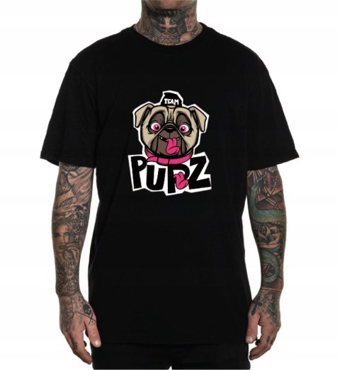 r.L T-SHIRT koszulka męska CZARNA MOPS TEAM PUPZ