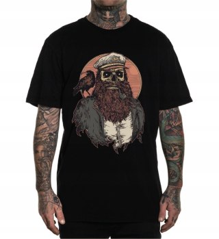 r.3XL T-SHIRT koszulka męska CZARNA SAILOR SKULL