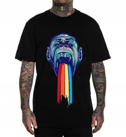 r.L T-SHIRT koszulka męska CZARNA colorful gorilla