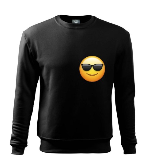 r.2XL Bluza męska CZARNA SUNGLASSES COOL EMOJI