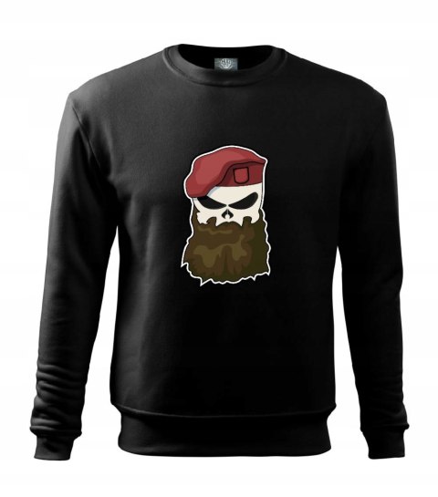 r.2XL Bluza męska CZARNA TACTICAL BEARDED SKULL