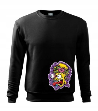 r.2XL Bluza męska DRESOWA CZARNA BART SIMPSON