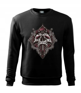 r.2XL Bluza męska DRESOWA CZARNA SKULL WITH SWORD