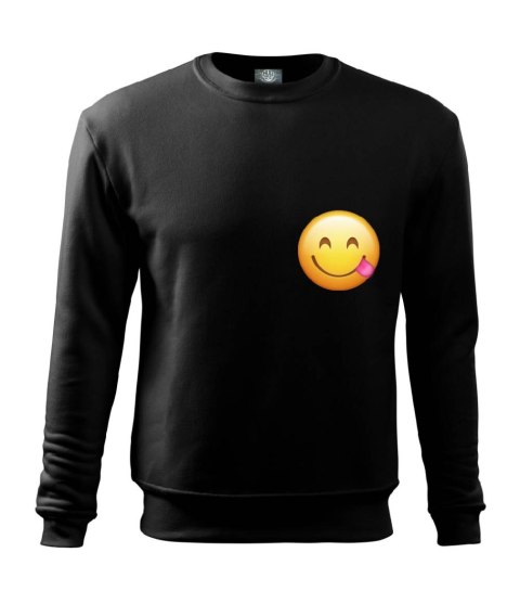 r.2XL Bluza męska CZARNA DRESOWA SMILEY EMOJI