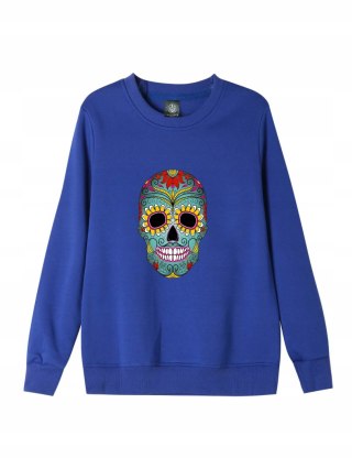 r.S Bluza męska KOBALT DRESOWA MEXICO SUGAR SKULL