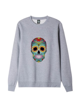 r.2XL Bluza męska SZARA DRESOWA MEXICO SUGAR SKULL