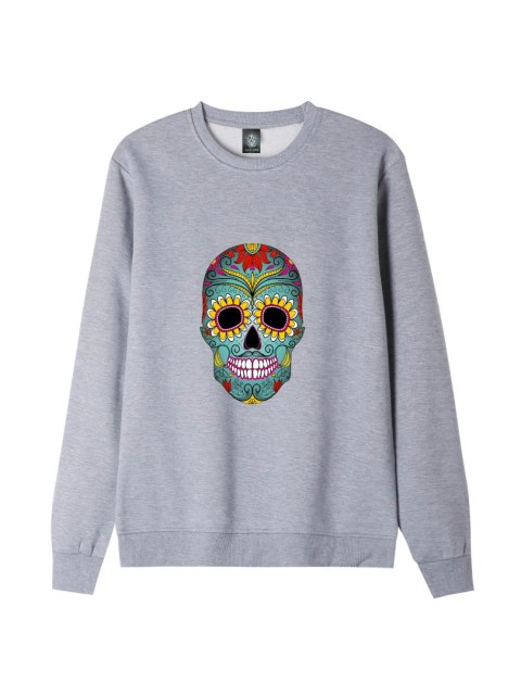 r.XL Bluza męska SZARA DRESOWA MEXICO SUGAR SKULL