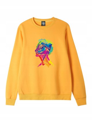 r.2XL Bluza męska ŻÓŁTA DRESOWA RAINBOW FIGURE