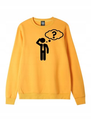 r.2XL Bluza męska ŻÓŁTA DRESOWA THINKING MAN