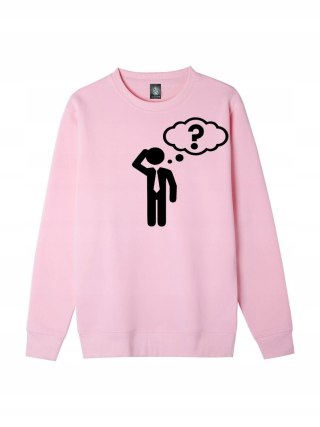 r.2XL Bluza męska RÓŻOWA DRESOWA THINKING MAN