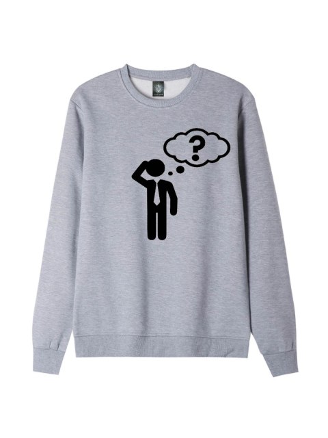 r.2XL Bluza męska SZARA DRESOWA THINKING MAN