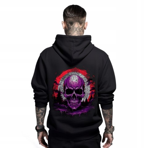 r.S Bluza DRESOWA z kapturem czarna SKULL IN THE FOREST