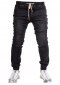 r.35 Spodnie męskie jeansowe ze ściągaczami JOGGERY CZARNE MARO